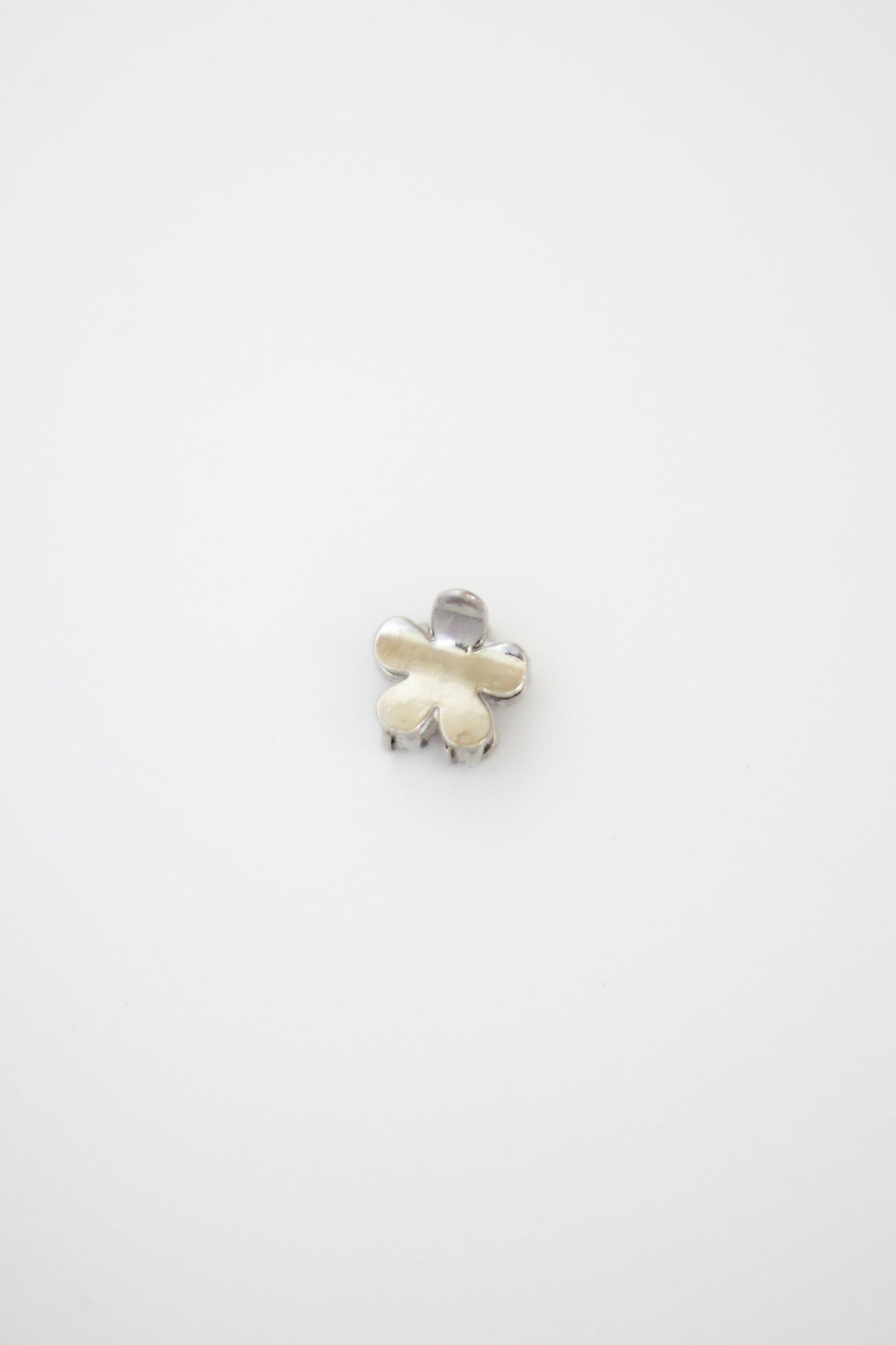Flower Hair Clip - Mini #001 - Silver