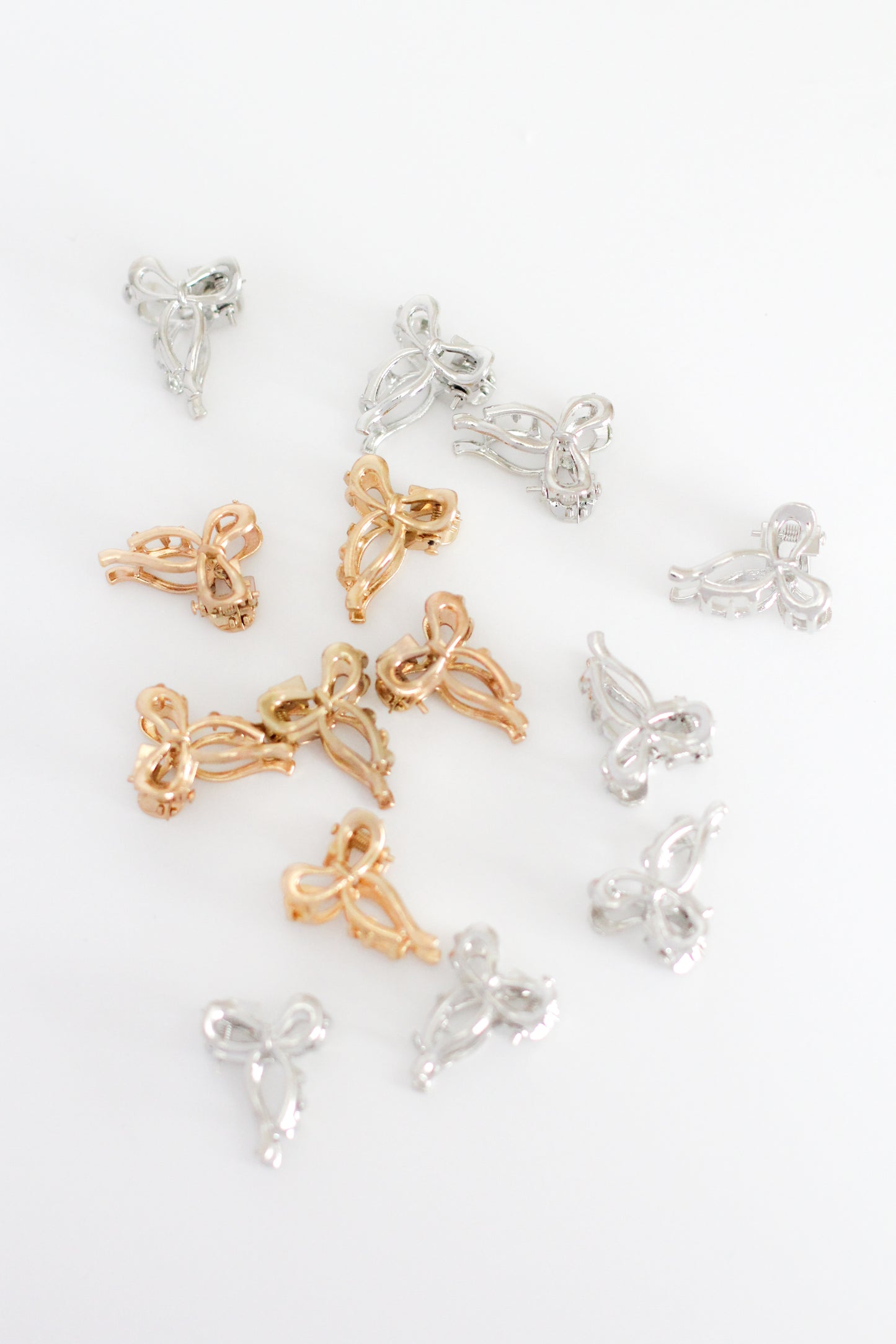 Bow Hair Clip - Mini #003 - Gold