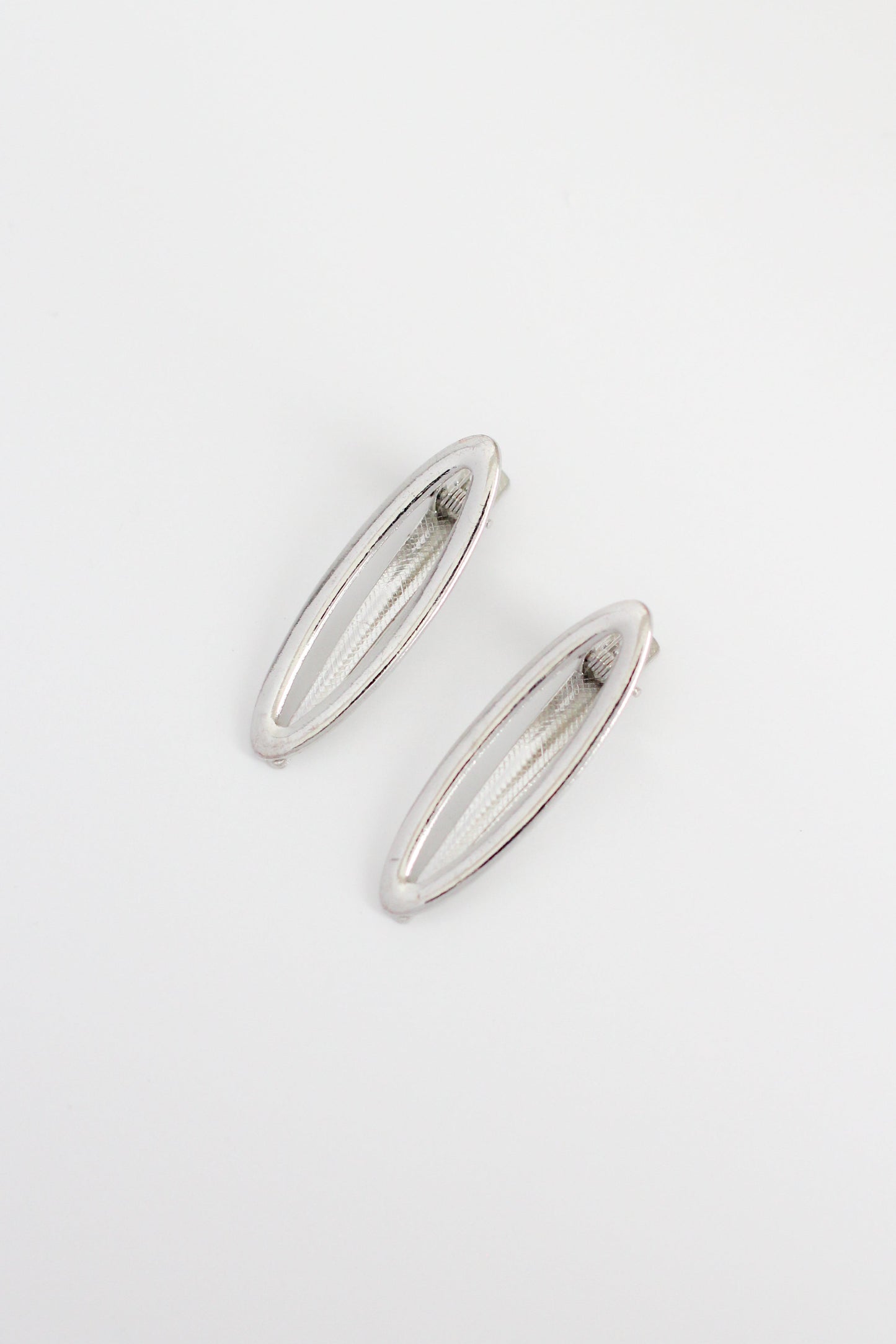 Oval Hair Pin #001 - Silver
