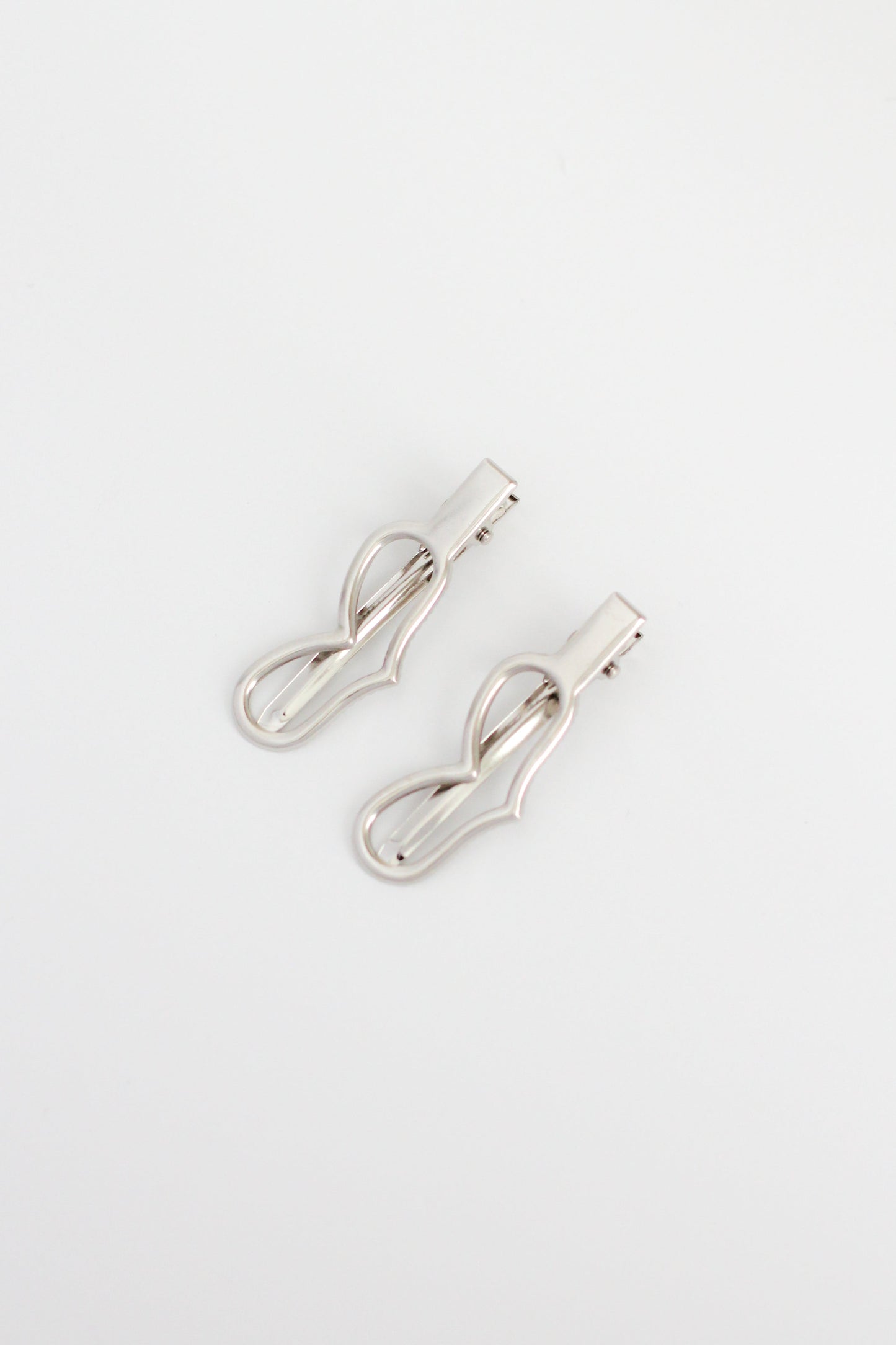 Heart Hair Pin #003 - Silver