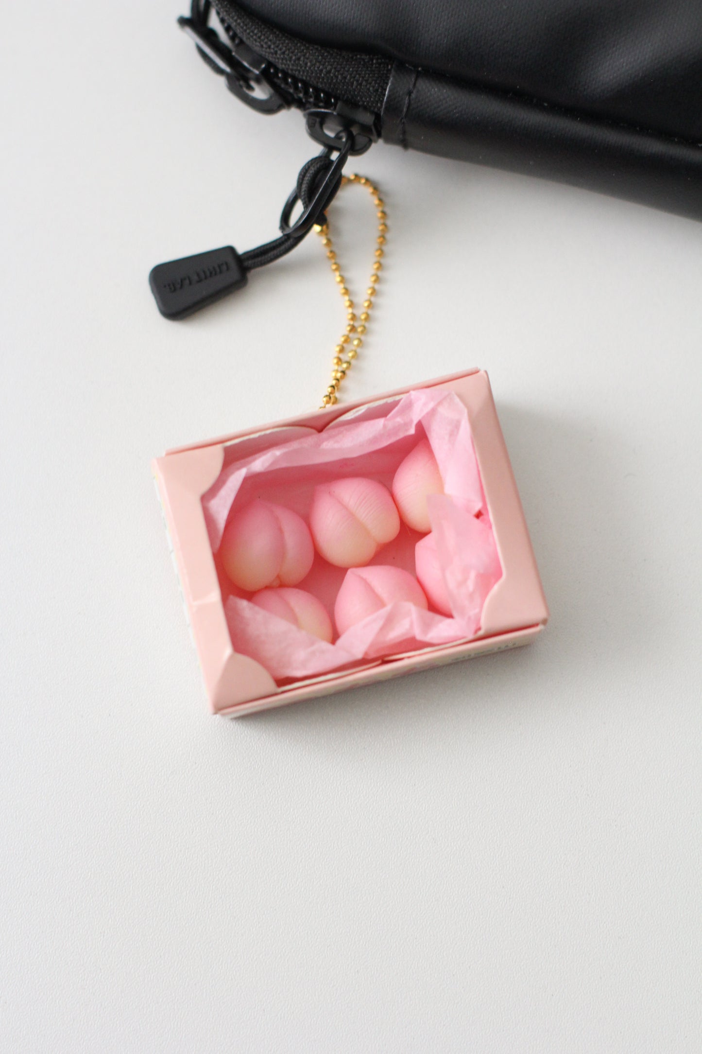 Bag Charm - a Case of Peach