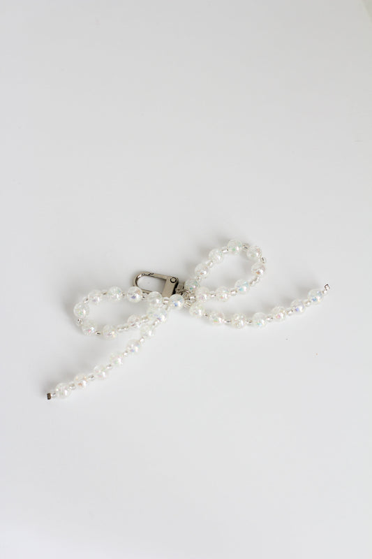 Bag Bow Charm #4 - White