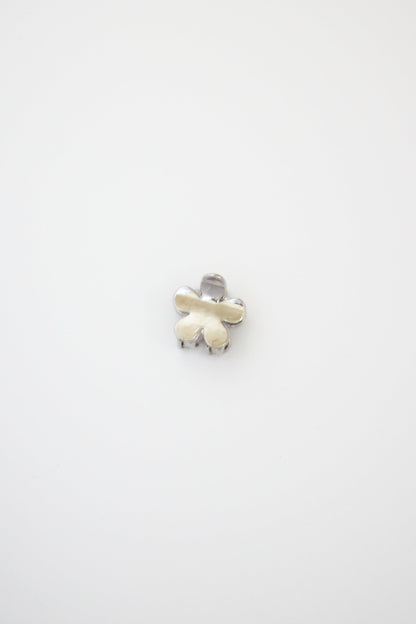 Flower Hair Clip - Mini #001 - Silver