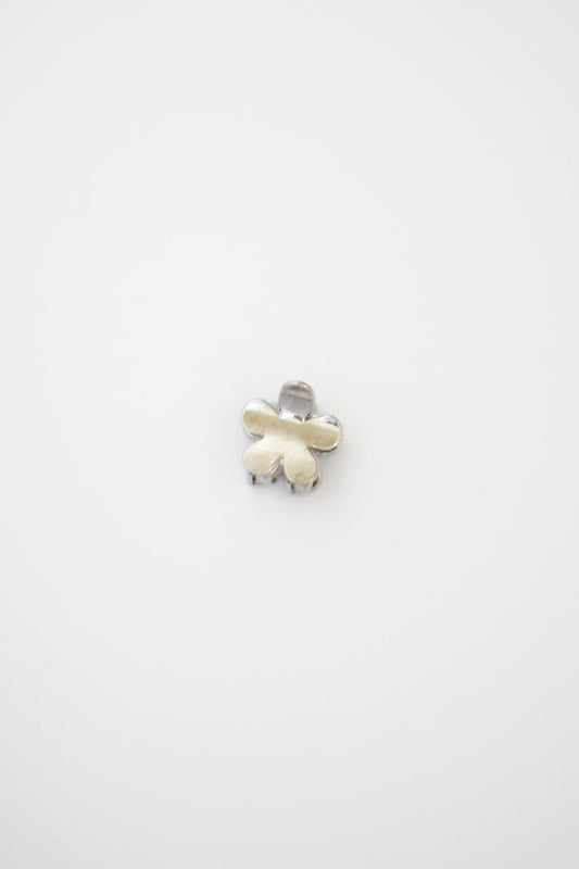 Flower Hair Clip - Mini #001 - Silver