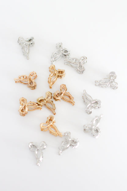 Bow Hair Clip - Mini #003 - Gold