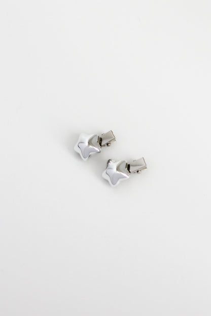 Star Hair Clip - Mini #007 - Chrome