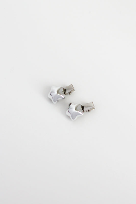 Star Hair Clip - Mini #007 - Chrome