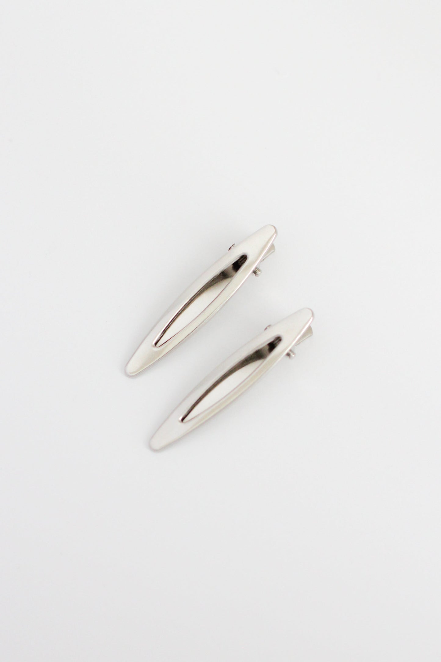 Oval Hair Pin #011 - Silver