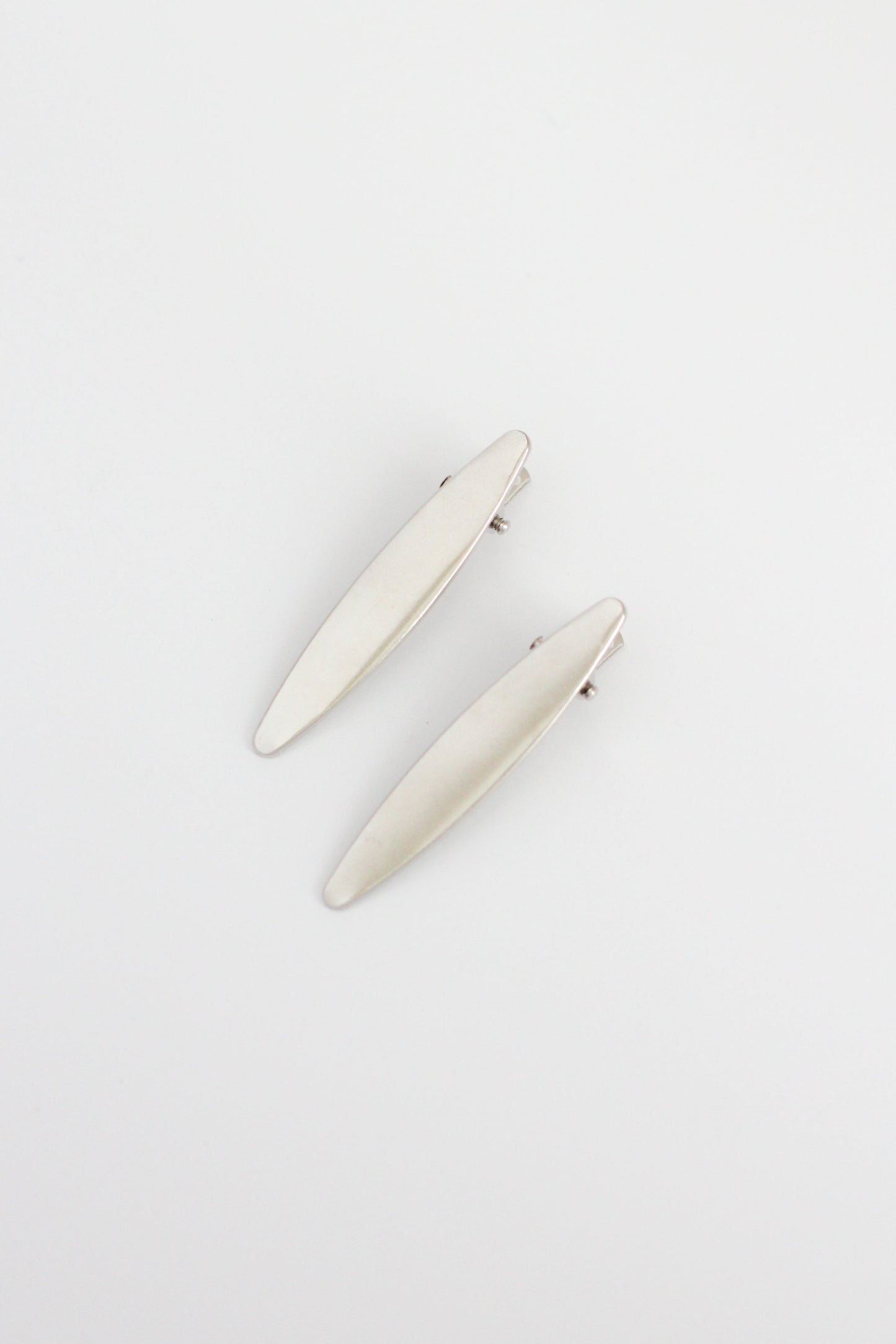 Oval Hair Pin #012 - Silver