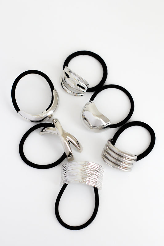 Hair Tie #007 - Silver