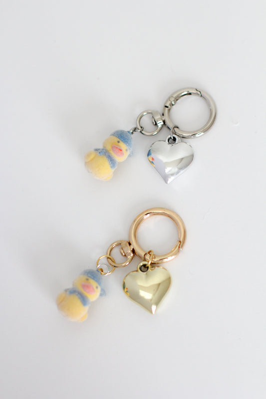 Duck Mini Charm #001 - Chrome