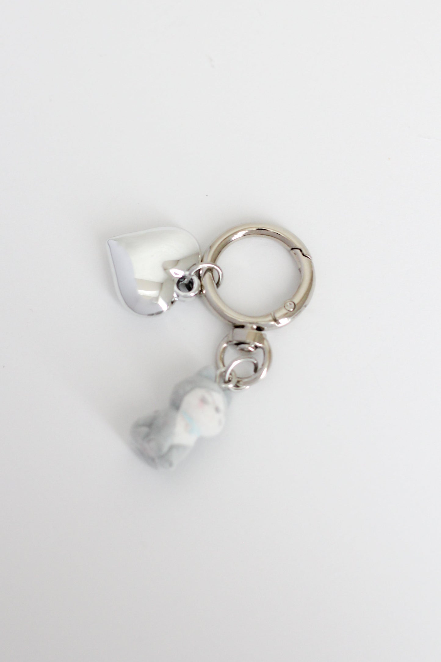 Cat Mini Charm #004 - Chrome