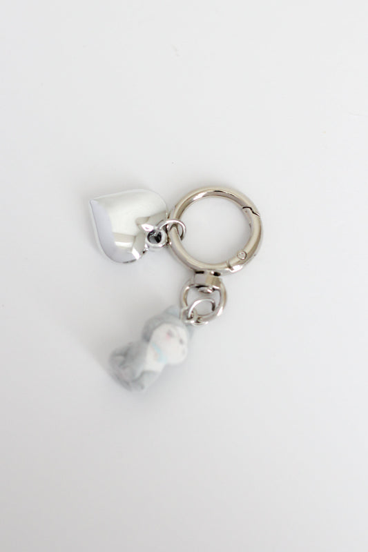 Cat Mini Charm #004 - Chrome