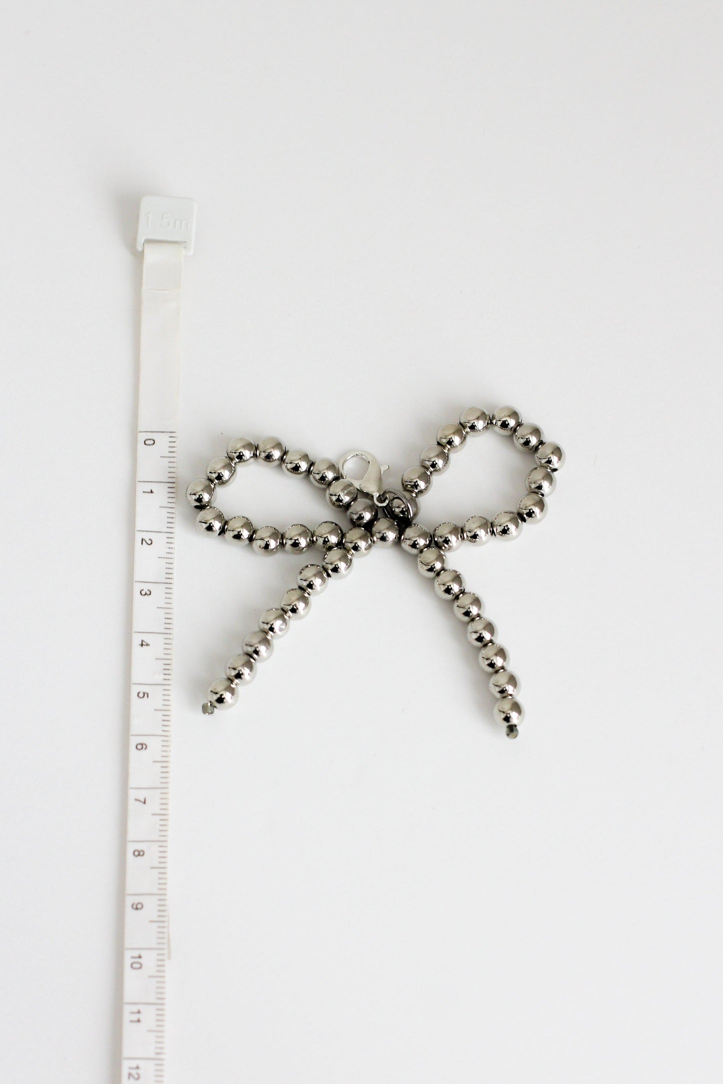 Small Bow Charm #1 - Chrome