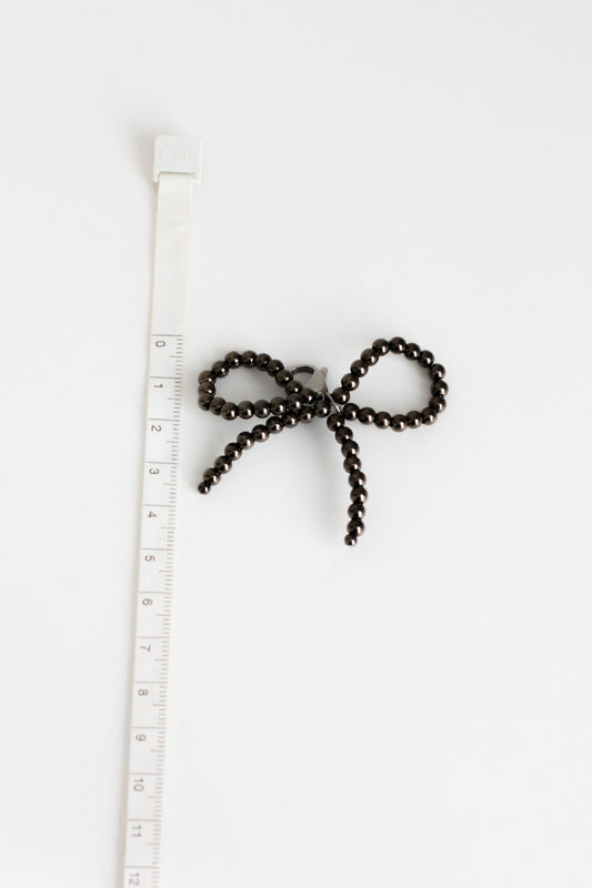 Small Bow Charm #2 - Black