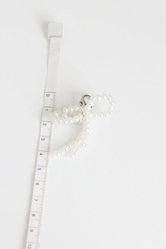 Small Bow Charm #5 - White