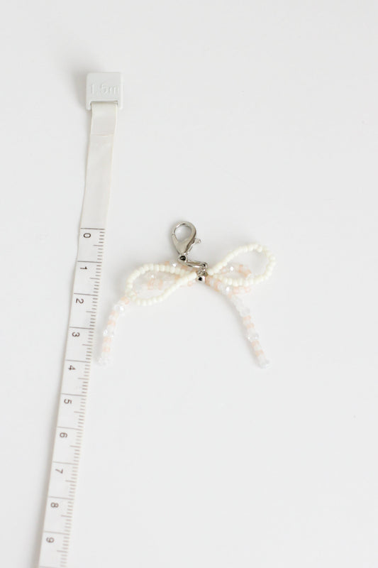 Small Bow Charm #6 - White