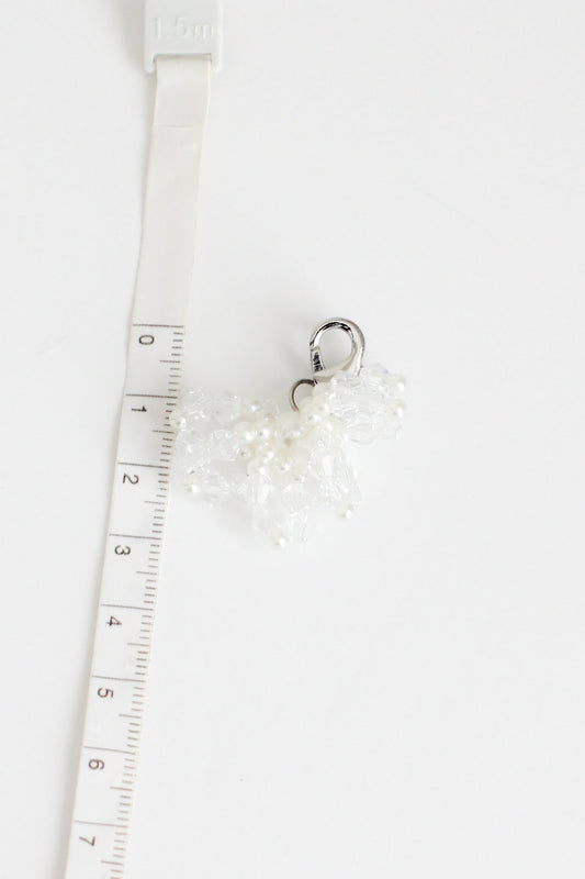 Small Bow Charm #7 - White