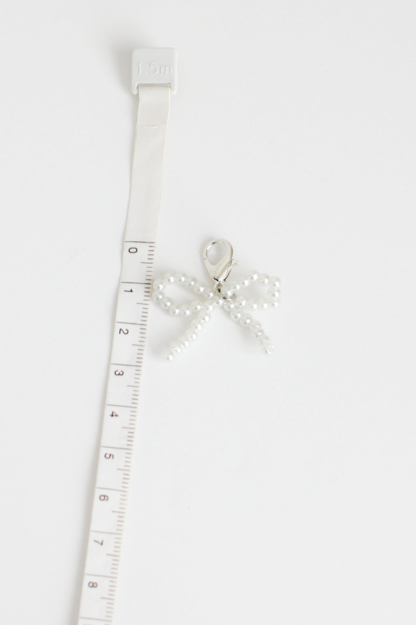 Small Bow Charm #8 - White