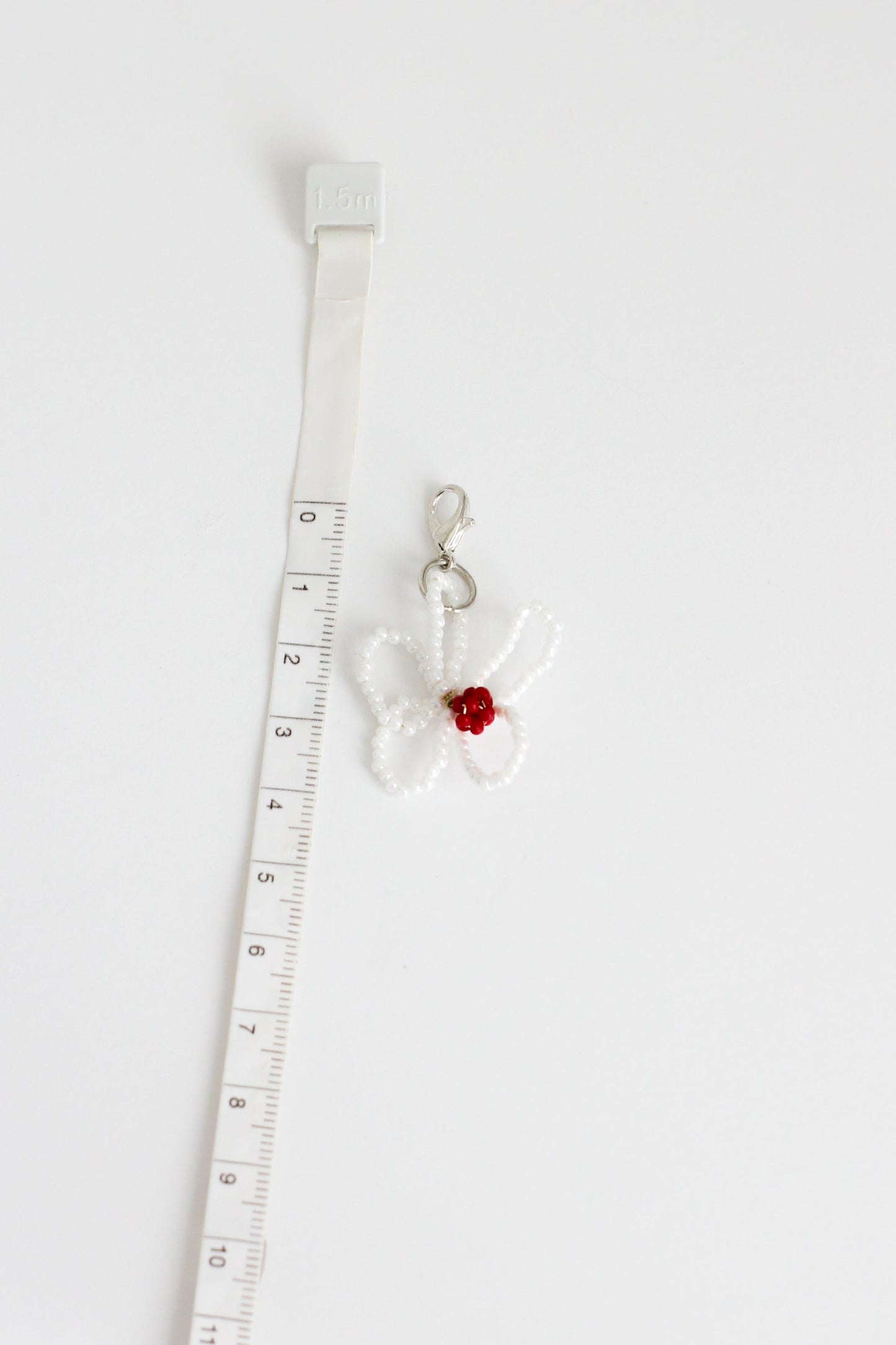 Small Flower Charm #10 - White